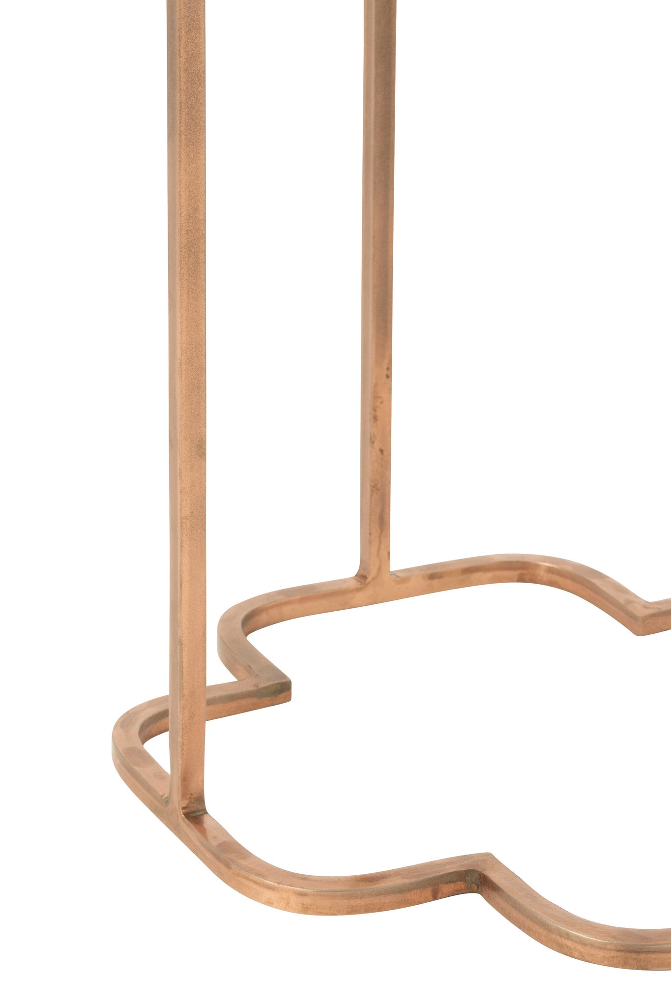 Set Van Twee Bijzettafels Ones Metaal Koper j-line