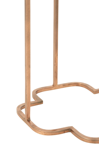 Set Van Twee Bijzettafels Ones Metaal Koper j-line