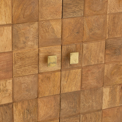 Kast Nino Metaal/Mangohout Naturel/Goud J-Line