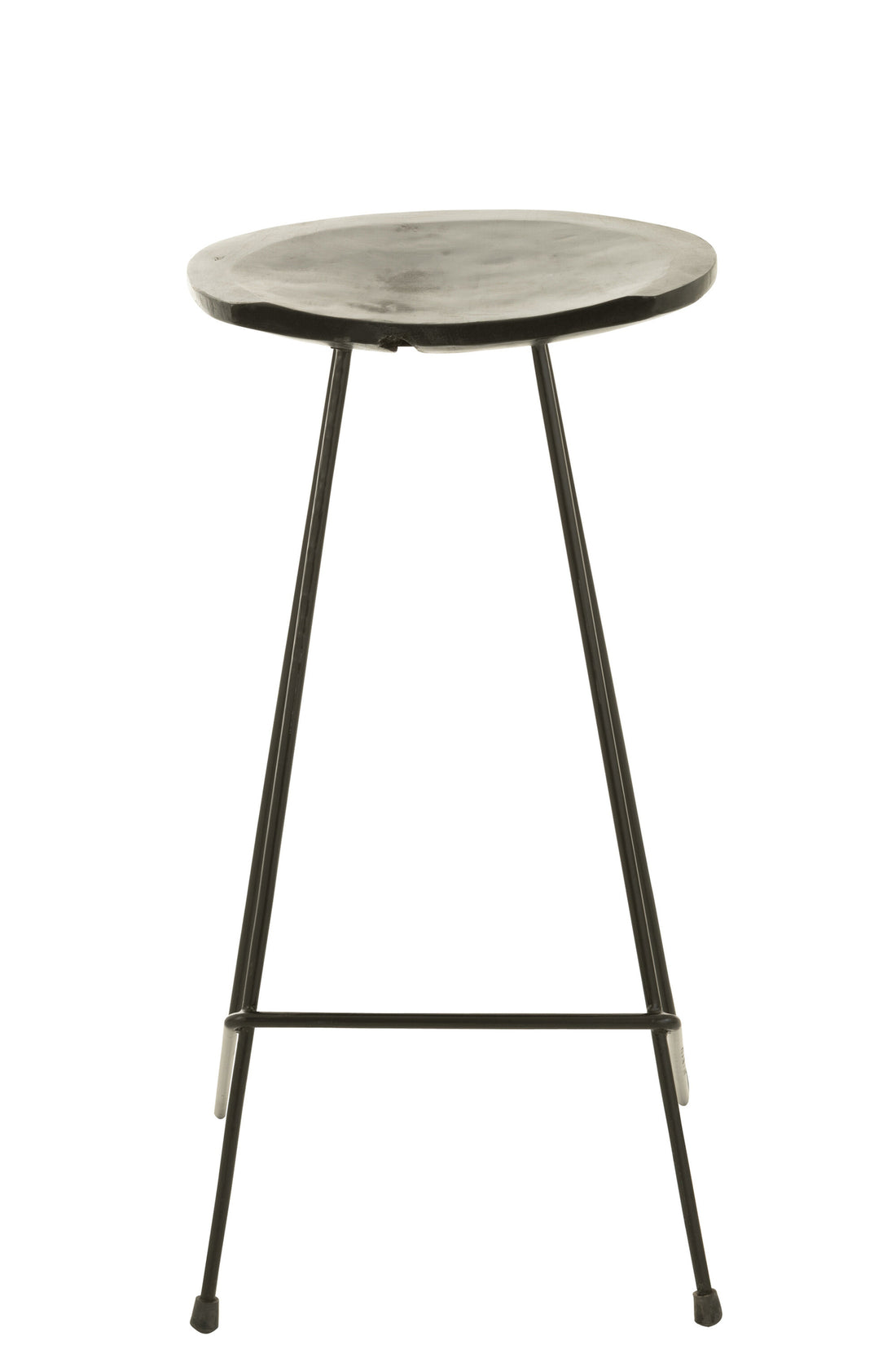 J-Line Barstoel Teak Hout/IJzer Zwart