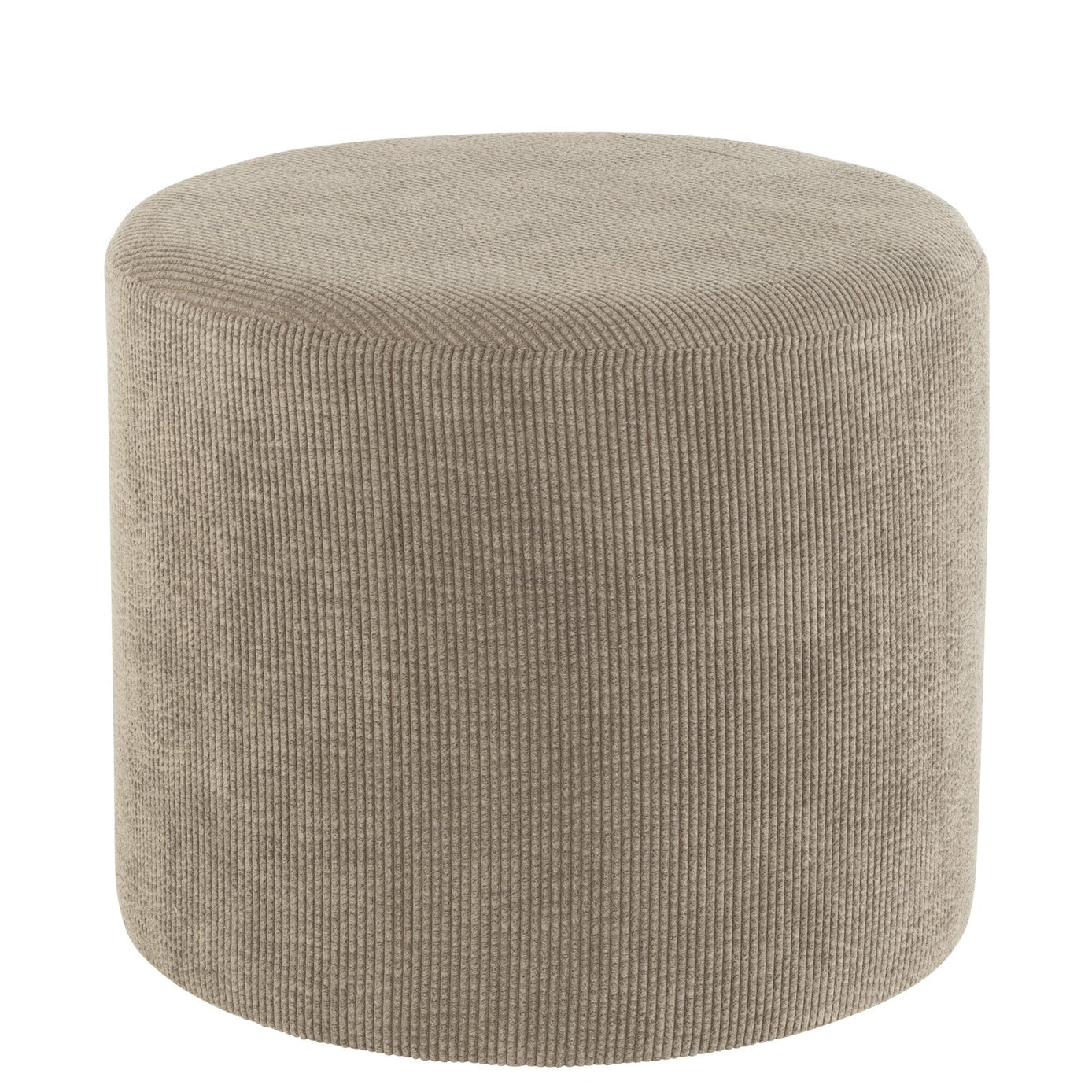 Poef Ribfluweel Grijs J-Line