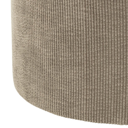 Poef Ribfluweel Grijs J-Line