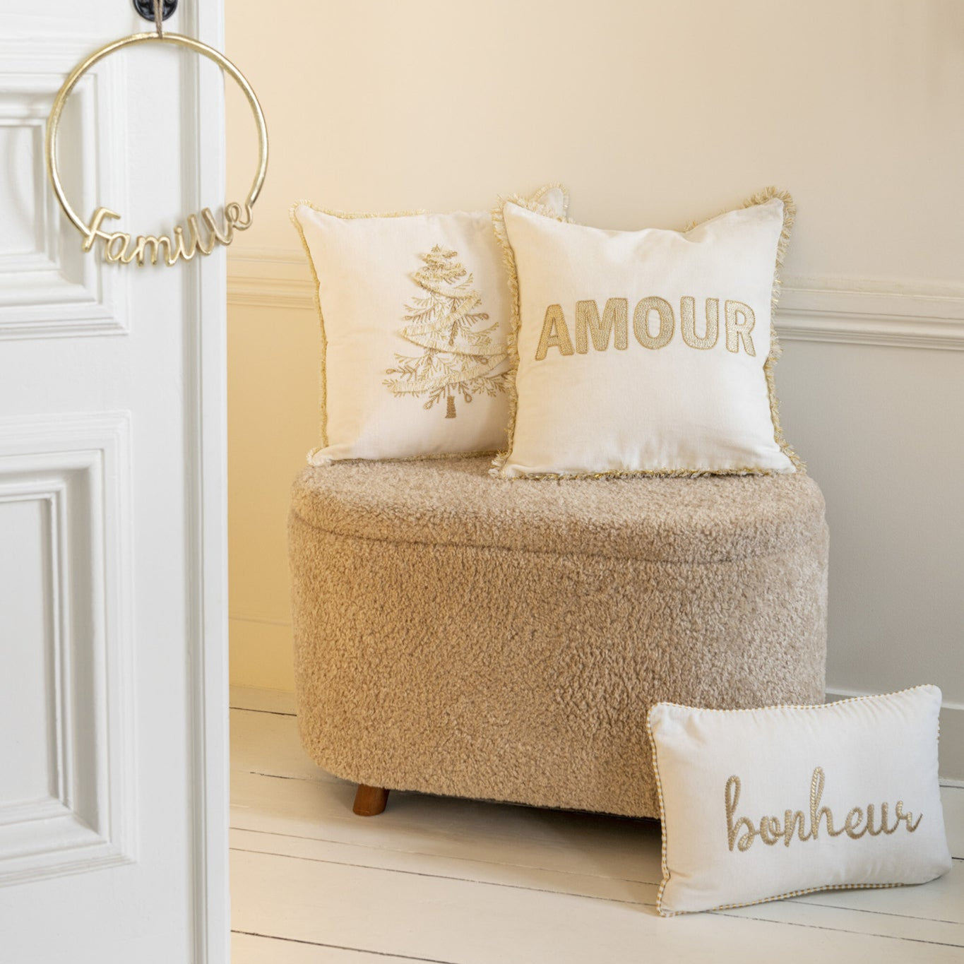 Opbergkruk Teddy Beige J-Line