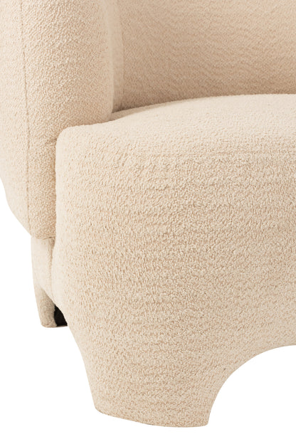 Zetel 1-Zit Gebreid Tex/Ht Wit J-Line