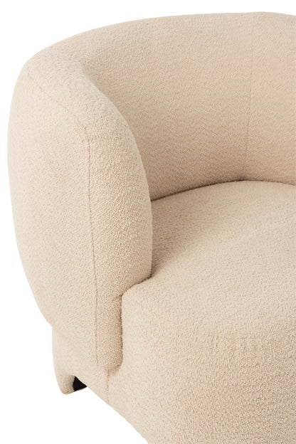 Zetel 1-Zit Gebreid Tex/Ht Wit J-Line