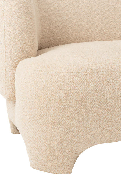 J-Line Witte 2/3-zits Sofa J-Line