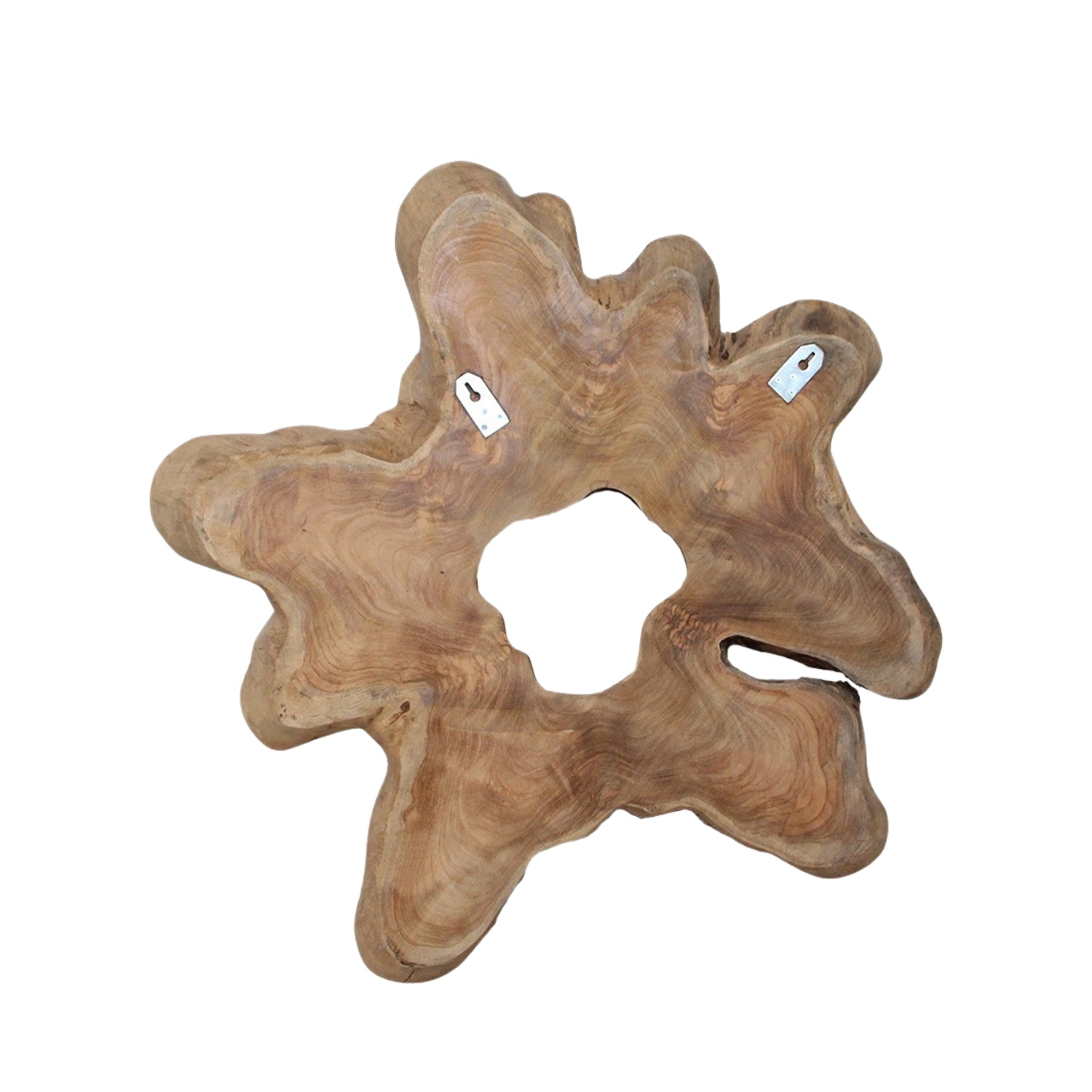 Teakhouten Wanddecoratie Peony XL Raw Materials