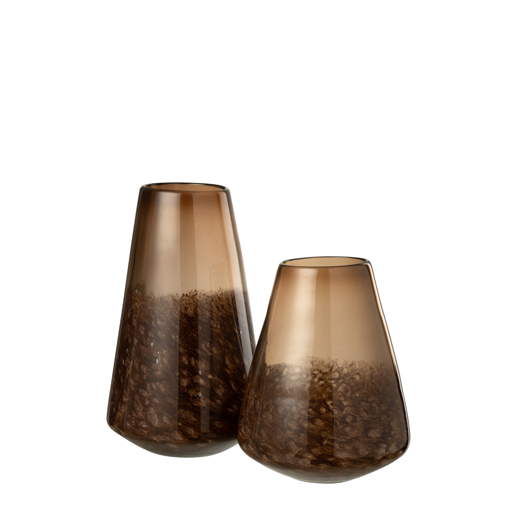 Donkerbruine Glazen Vaas Cone Small J-Line