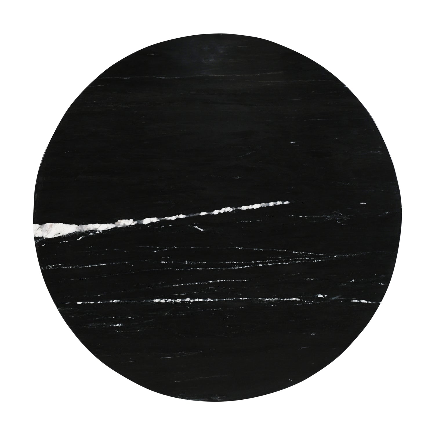 Diro Zwart Marmeren Salontafel Rond met Bolpoten PTMD