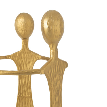 Figuur 3 Mannen Roestvrij Staal Goud H150cm J-Line