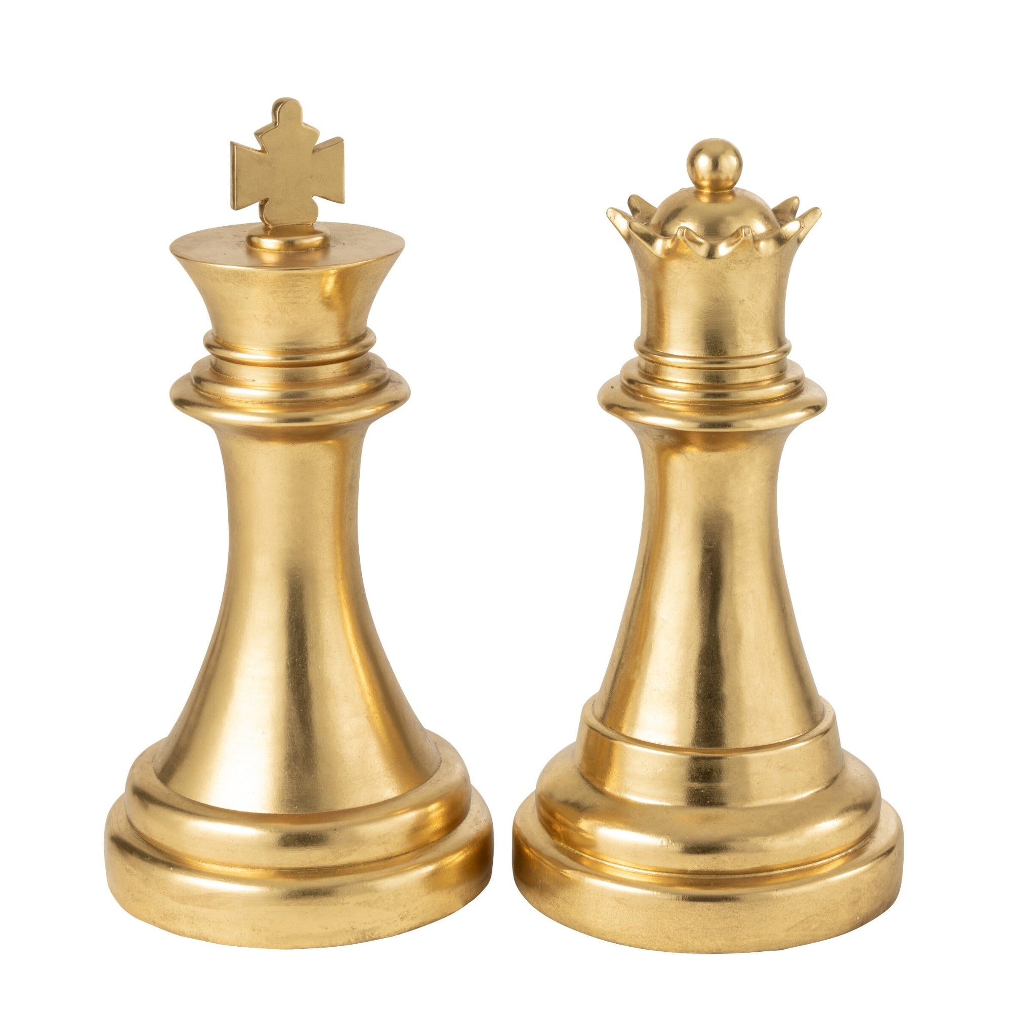 Groot Schaakstuk Koningin Goud J-Line