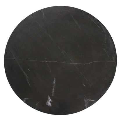 Marmeren Bijzettafel Rond Zwart Raw Materials