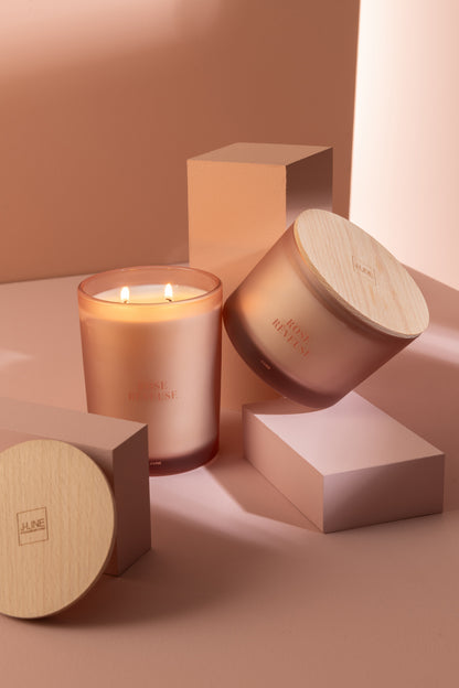 Geurkaars Accords Essentiels Rose Rêveuse 52 Uur