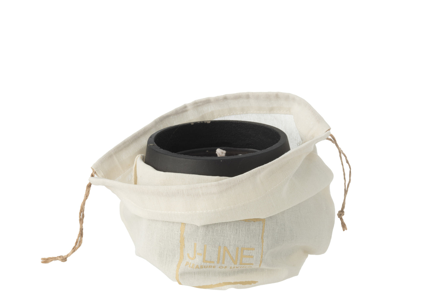 Buitenkaars Cement Zwart Small -18u