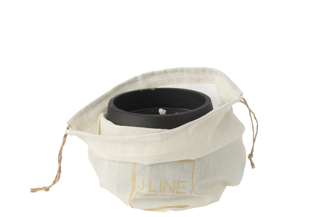 Buitenkaars Cement Zwart Small -18u