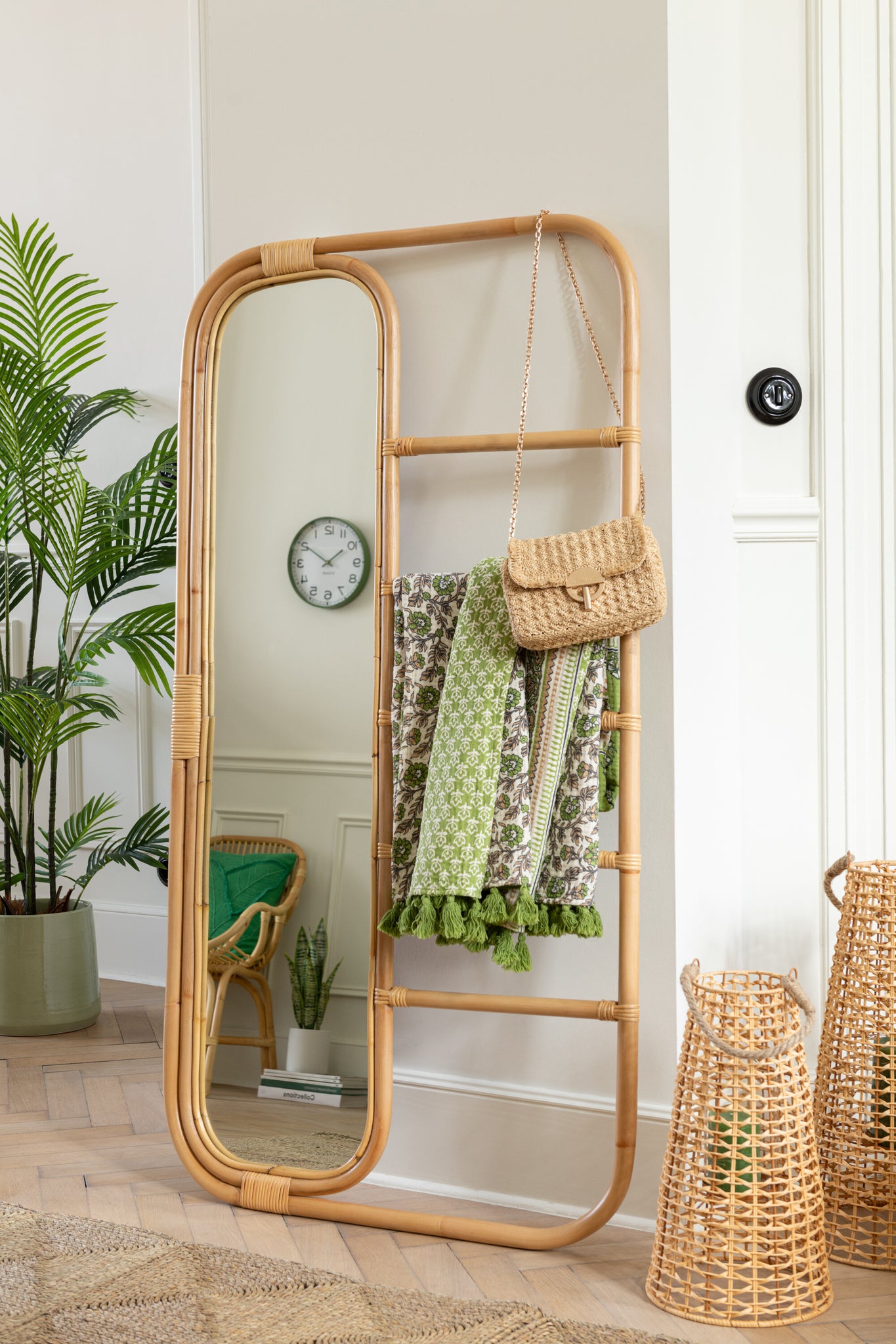 Spiegel Ladder Rotan Naturel J-Line