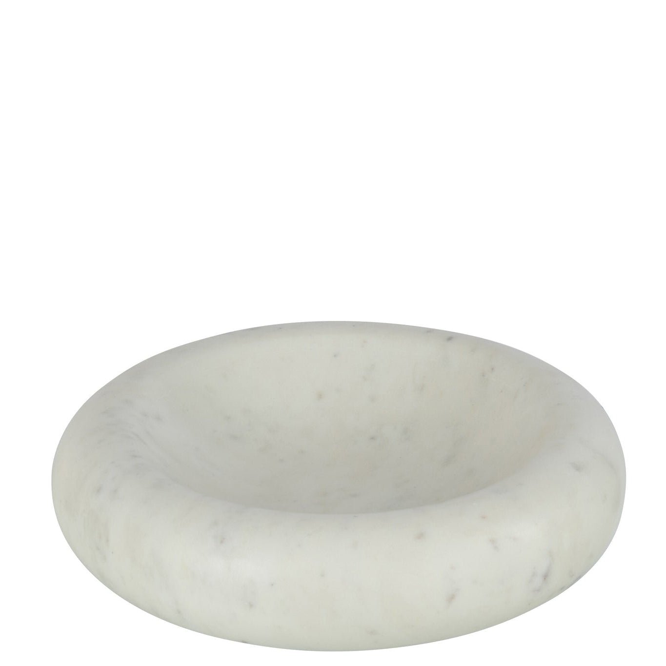 Kom Rond Laag Marmer Wit Large J-Line