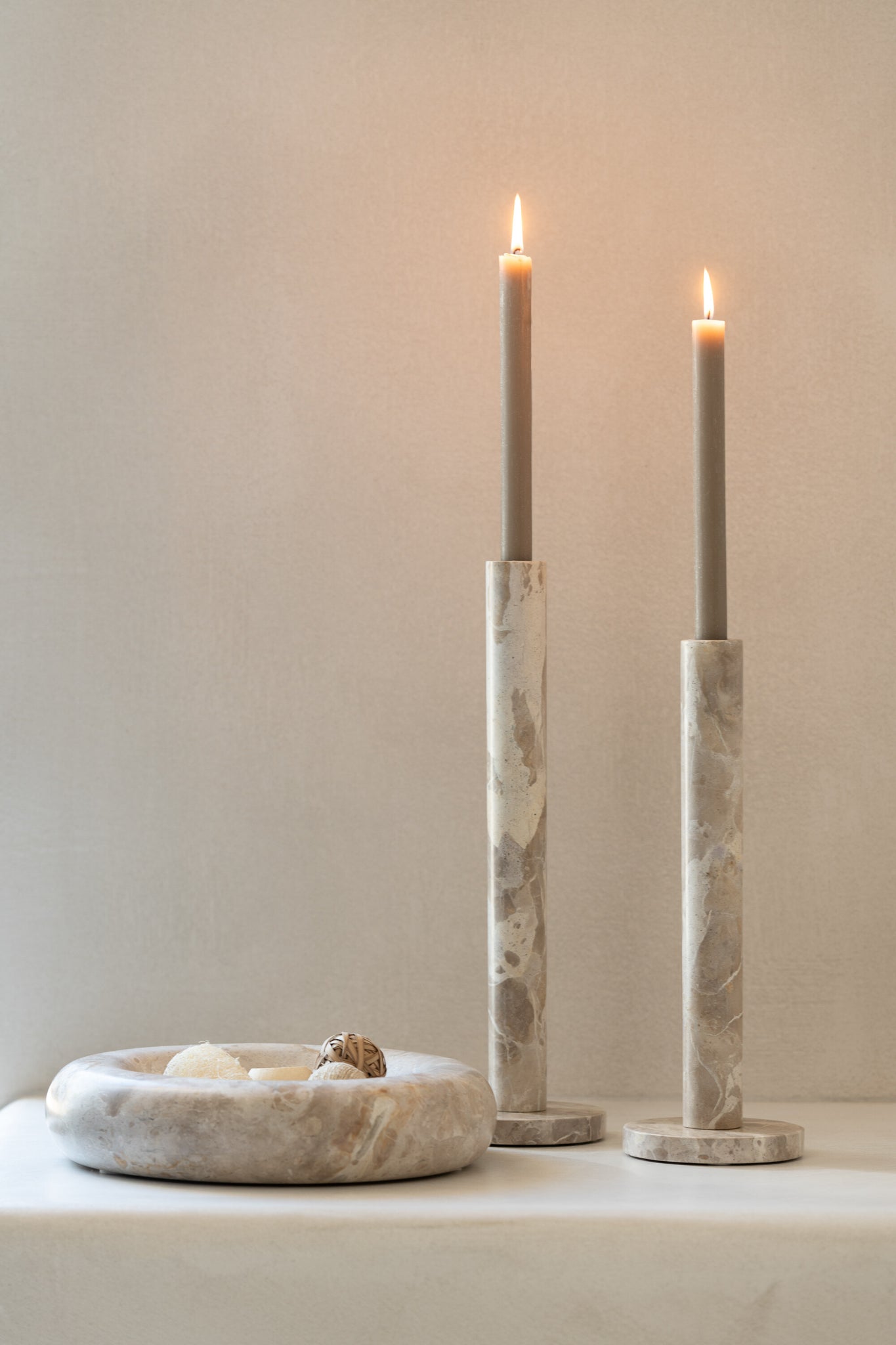 Luxe Marmeren Schaal Laag Beige Small J-Line