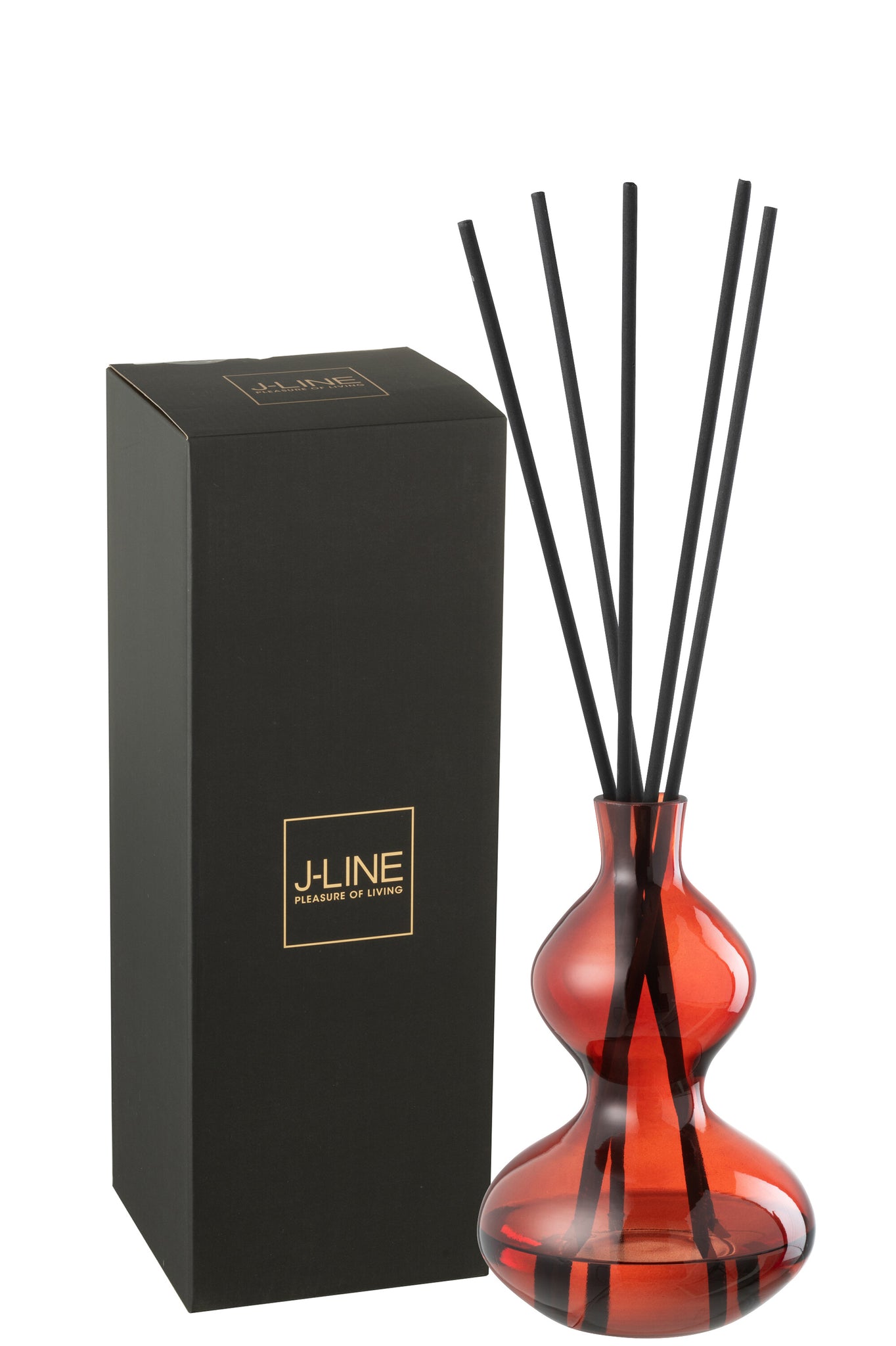 Geurolie Olive&amp;Frank Incense Glas Rood Small 500ml J-Line