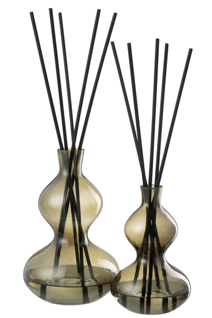 Geurolie Olive&amp;Frank Incense Glas Groen Large 1000ml J-Line