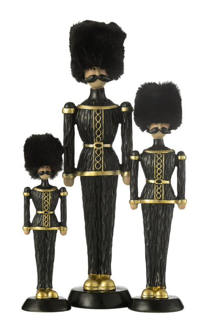 Notenkraker Bont Hoed Resin Zwart Large J-Line