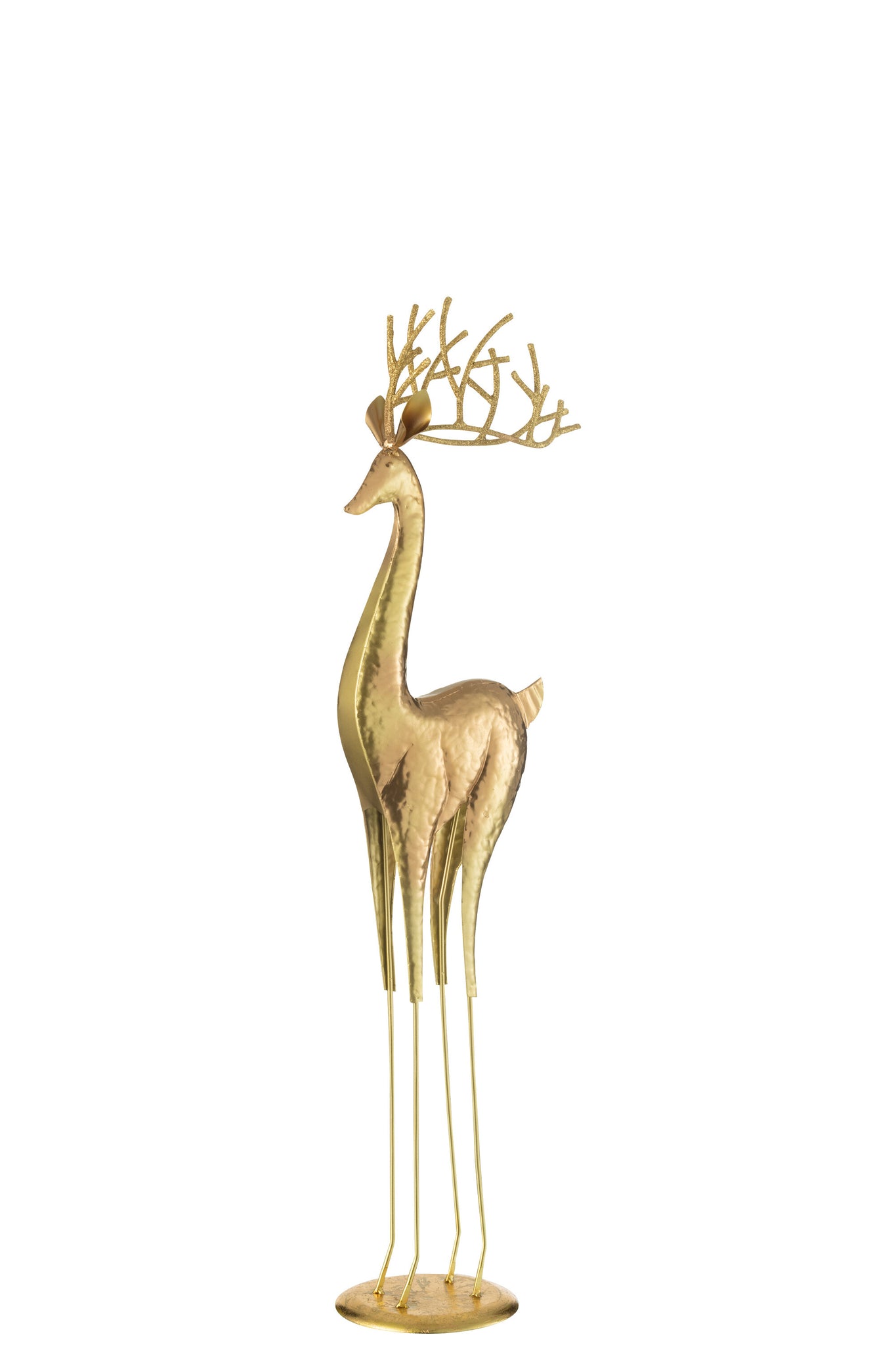 Rendier Op Voet Metaal Goud Medium H71cm J-Line