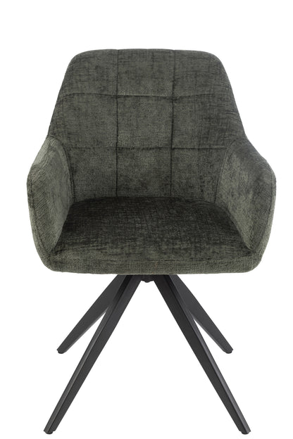 Stoel Louna Ijzer/Acryl Groen J-Line