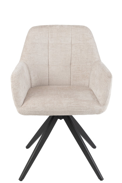 Stoel Louna Ijzer/Acryl Ivoor J-Line