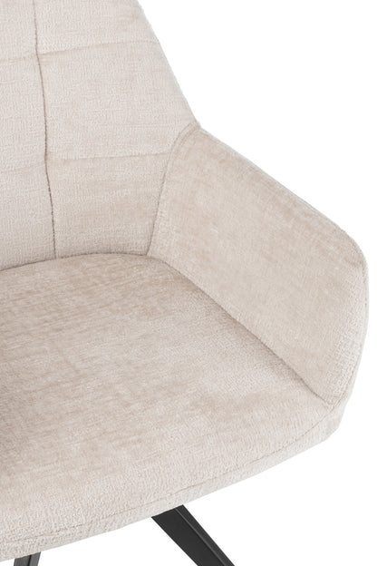 Stoel Louna Ijzer/Acryl Ivoor J-Line