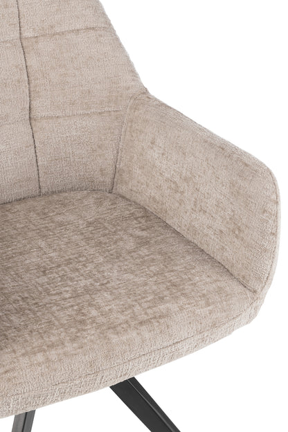 Stoel Louna Ijzer/Acryl Licht Grijs J-Line