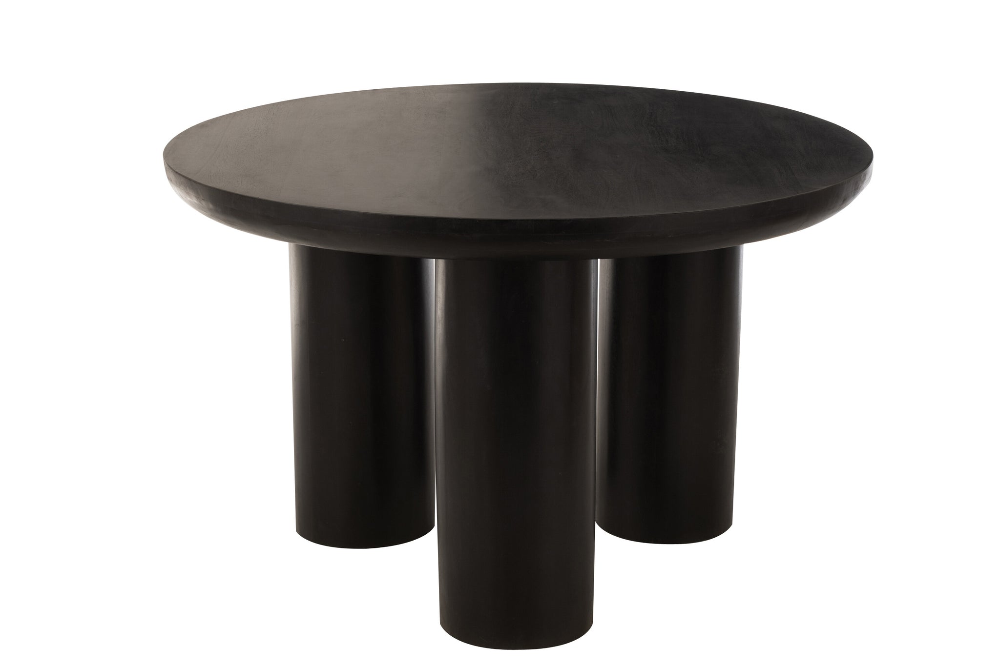 Ronde Eetkamertafel Trio Mangohout Zwart J-Line
