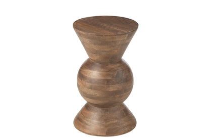 Bijzettafel Candy Mango Hout Bruin J-Line