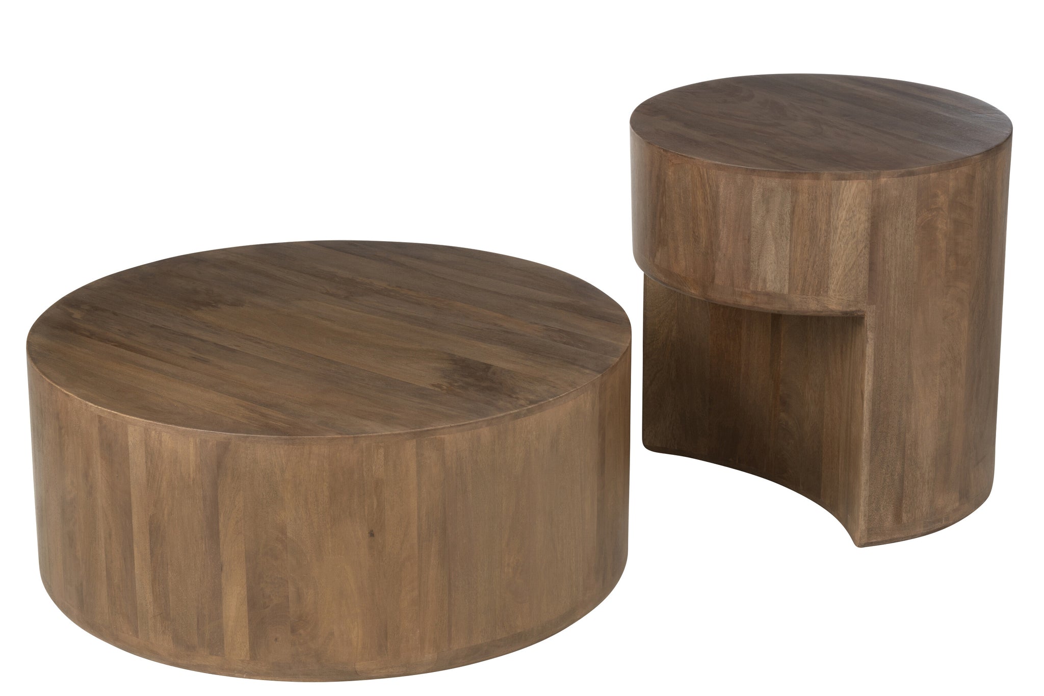 Bijzettafels Toge Mango Hout Bruin Set van 2 J-Line