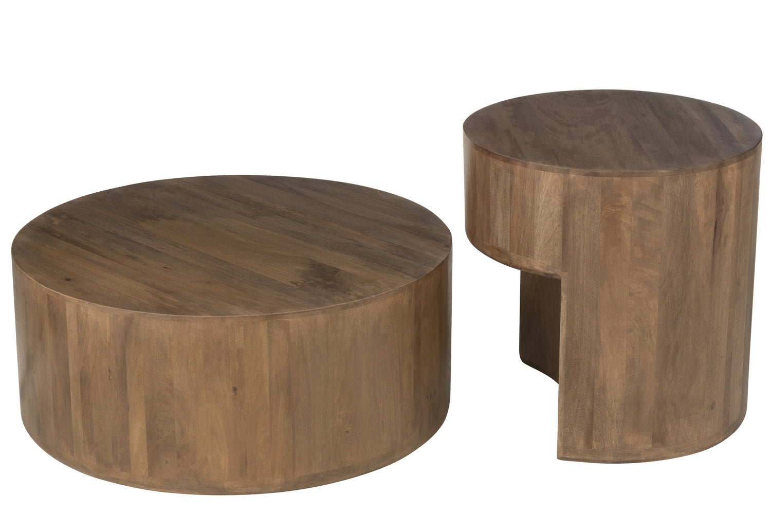 Bijzettafels Toge Mango Hout Bruin Set van 2 J-Line