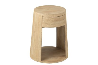 Bijzettafel Drawn Mango Hout/Mdf Naturel J-Line
