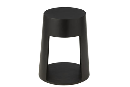 Bijzettafel Drawn Mango Hout/Mdf Zwart J-Line