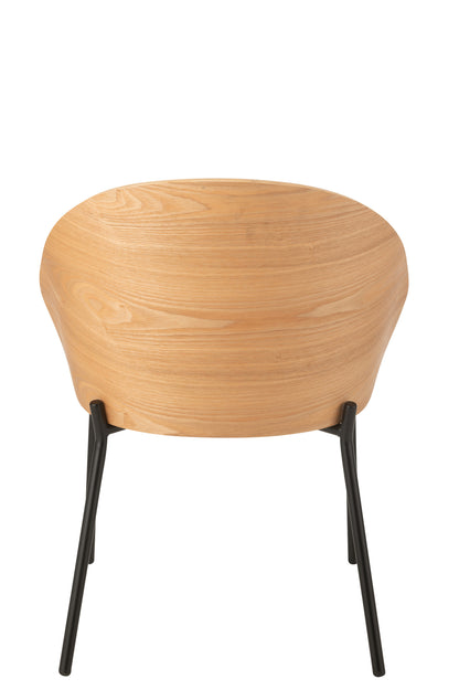Eetkamerstoel Lone Multiplex Metaal Naturel/Beige J-Line