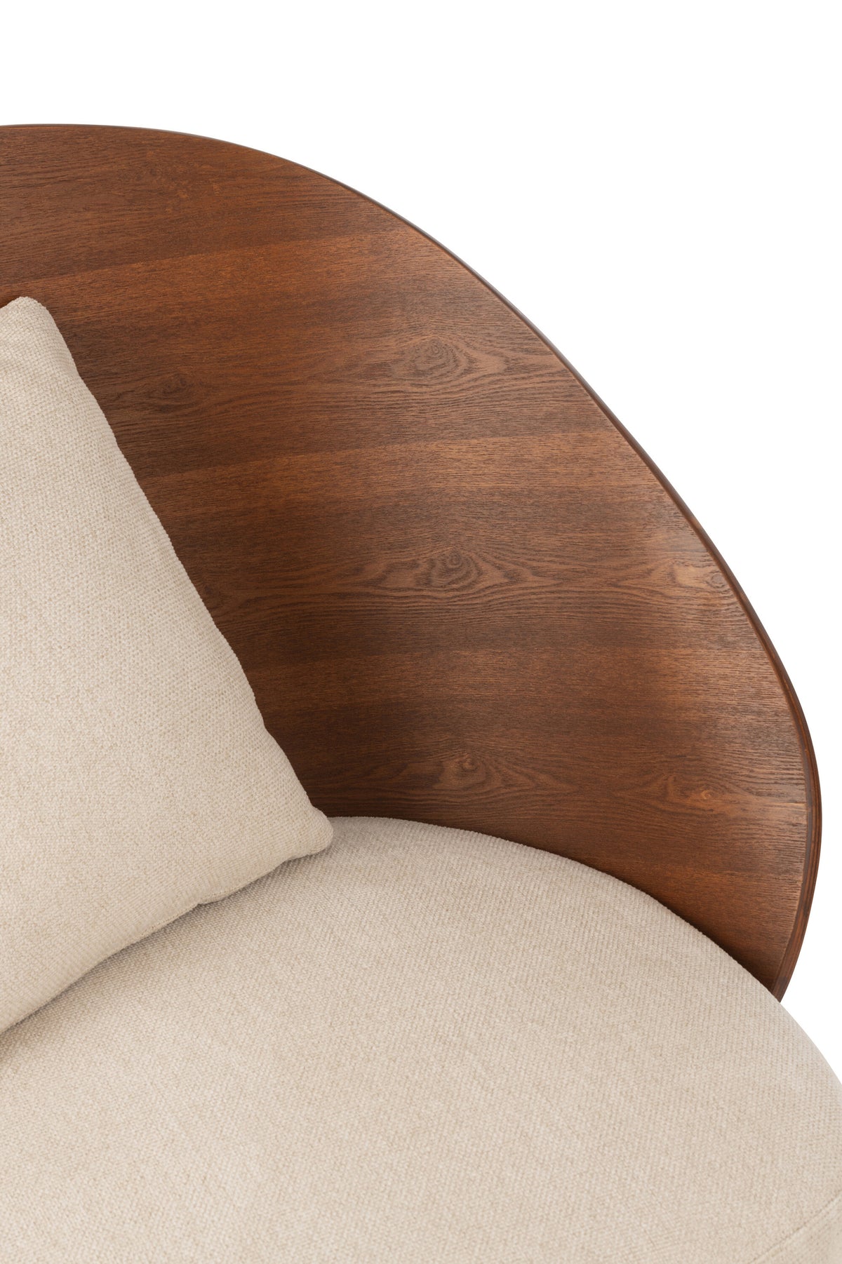 Loungestoel Lone Multiplex/Metaal Bruin/Beige J-Line