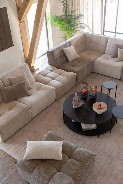 Poef Modulaire Sofa Donker Taupe J-Line