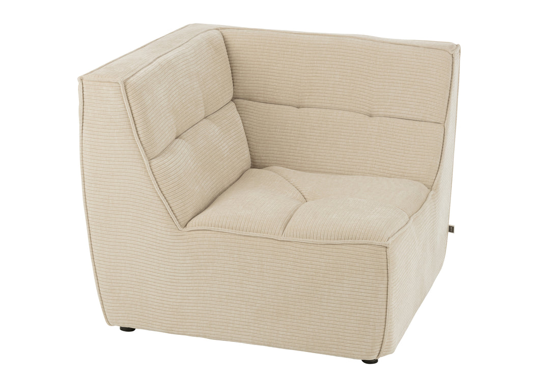 Hoekstuk Modulaire Sofa Beige J-Line