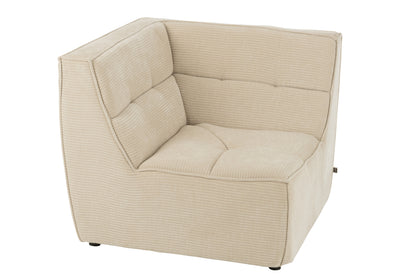 Hoekstuk Modulaire Sofa Beige J-Line