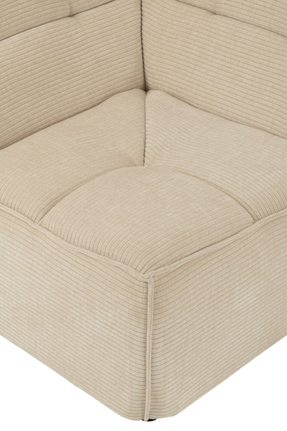 Hoekstuk Modulaire Sofa Beige J-Line