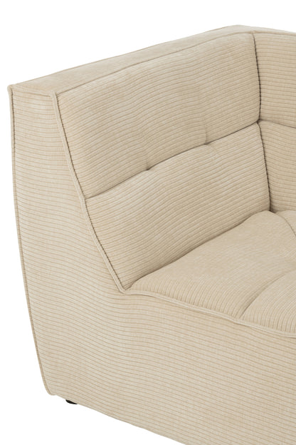 Hoekstuk Modulaire Sofa Beige J-Line