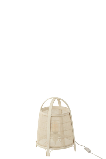 Lamp Rya Katoen/Bamboe Wit Small