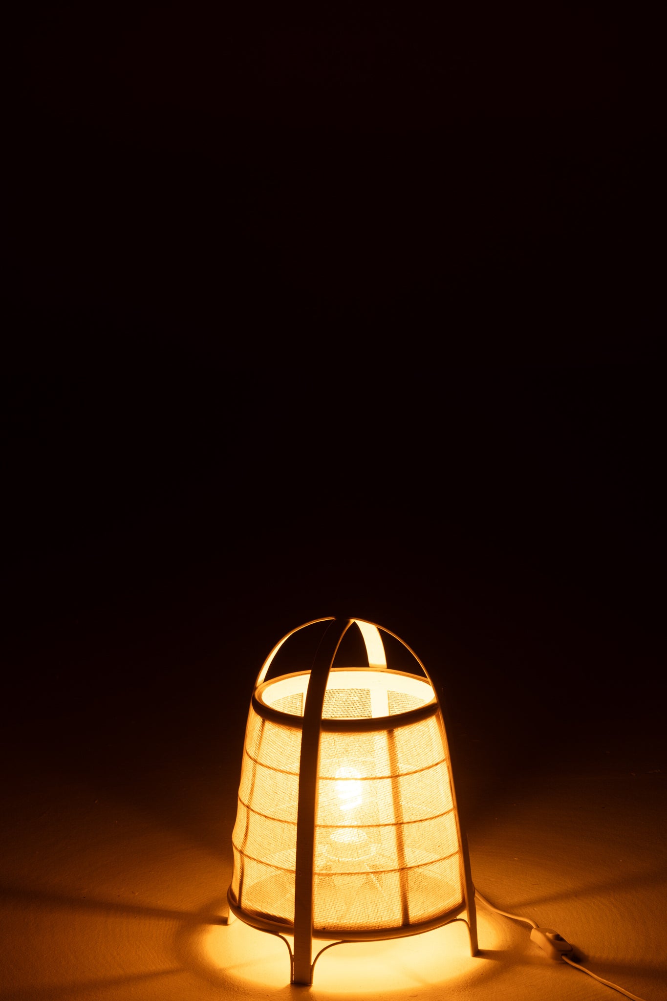 Lamp Rya Katoen/Bamboe Wit Small