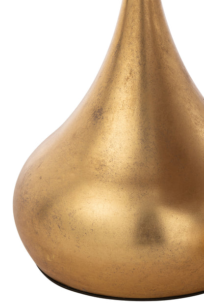 Bijzettafels Druppel Metaal Goud Set van 2 J-Line