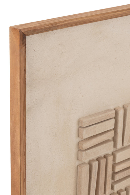 Wanddecoratie John Dennenhout/Canvas Wit J-Line