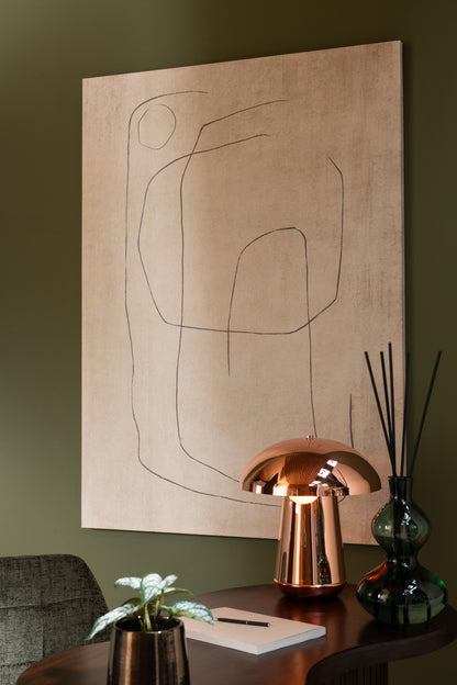 Lamp Paddenstoel Metaal Koper J-Line