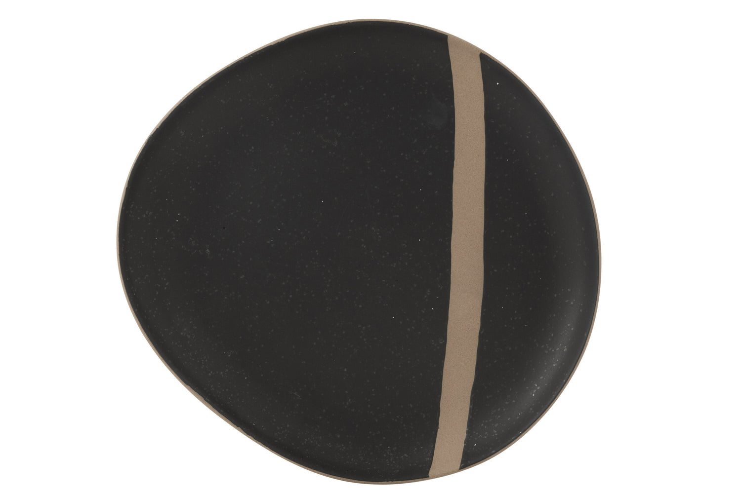 Bord Keramiek Zwart/Taupe Large J-Line