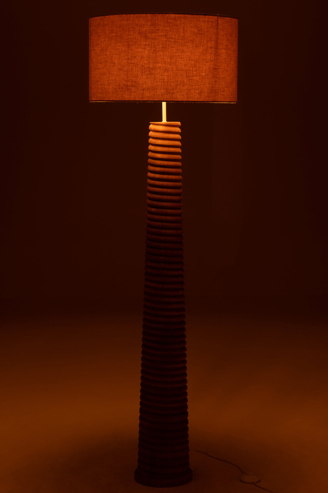 Vloerlamp Schroefdraad Hout Naturel/Grijs J-Line